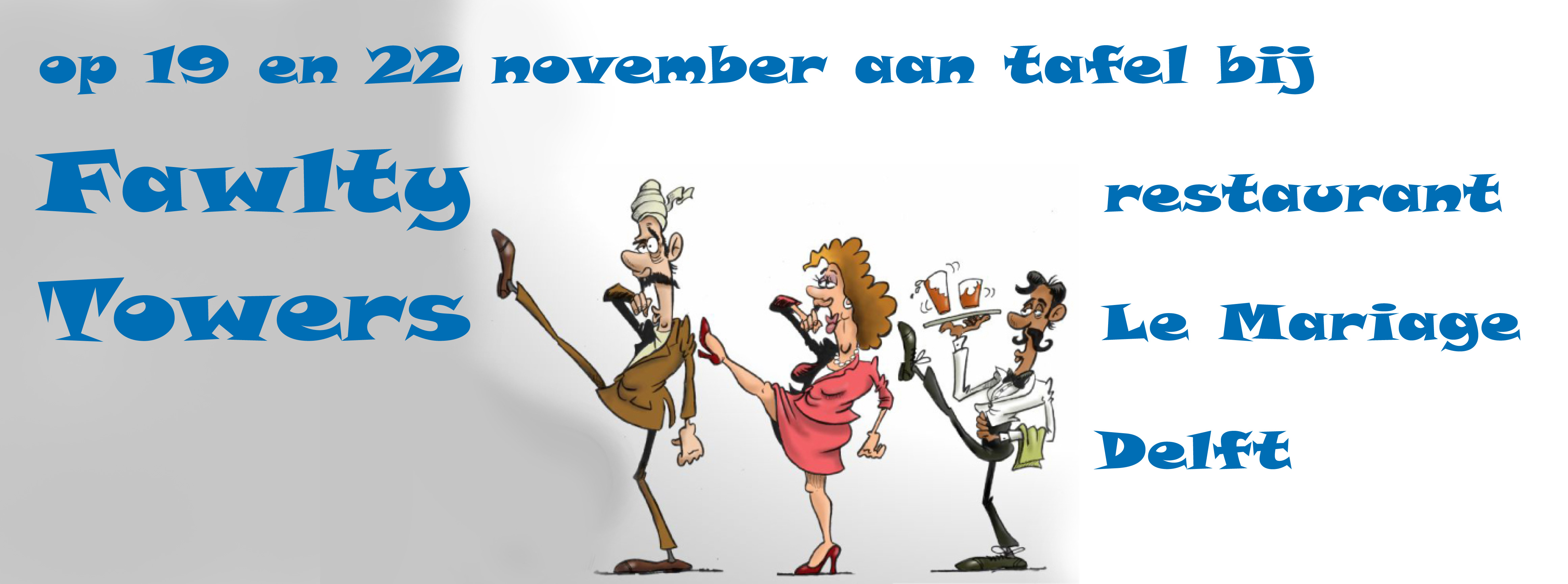 Bij Fawlty Towers aan tafel